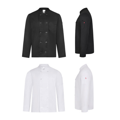 VL BACO. Long-sleeved kitchen jacket (190 g/m²)